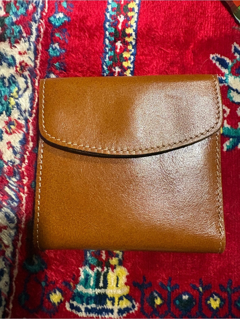 Patricia Nash Tan Leather Small Wallet